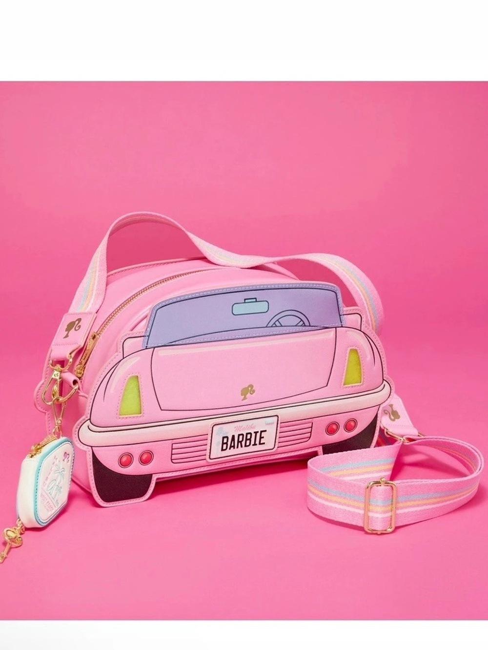 Loungefly Barbie Corvette Car Light-Up Crossbody Bag with Coin Bag